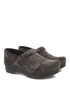 The Professional Clog in Camo Distressed Suede