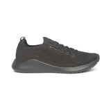 Carly Lace Up Sneaker in Black/Black