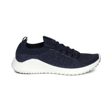 Carly Lace Up Sneaker in Navy