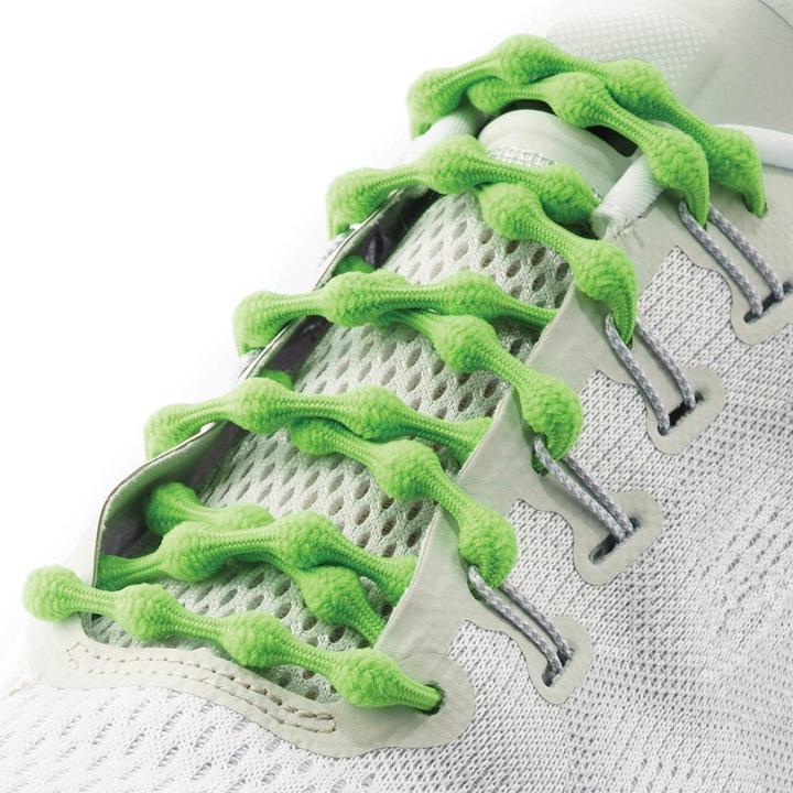 Caterpy Elastic Laces in Cactus Green