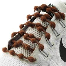 Caterpy Elastic Laces in Chestnut Brown