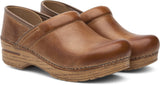 The Professional Clog in Distressed Honey Leather