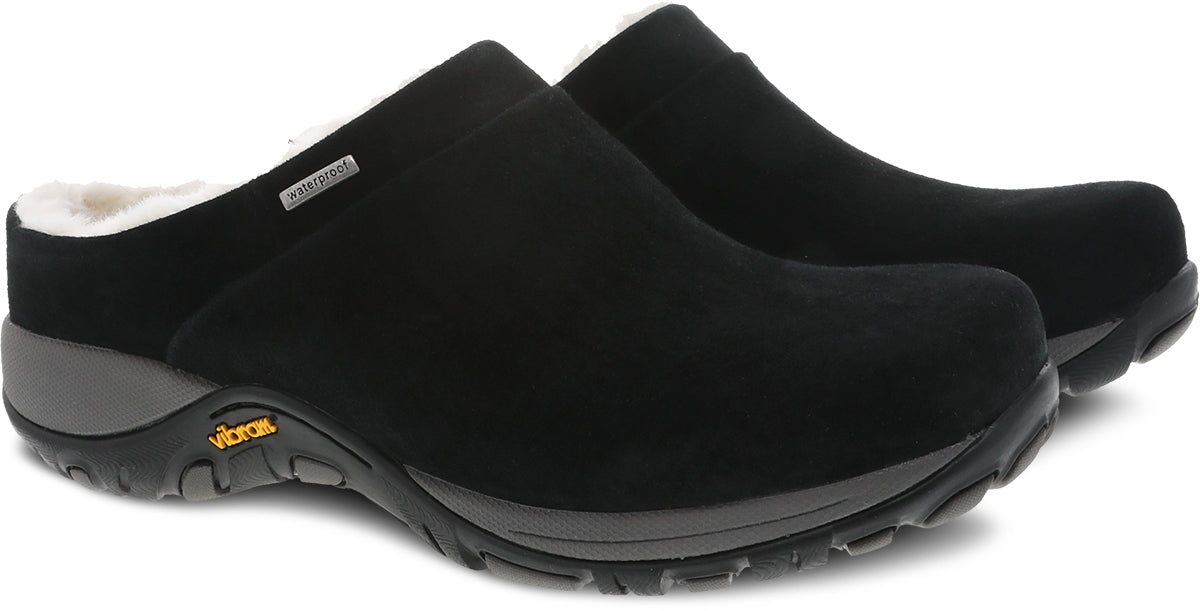 Parson Waterproof Suede Mule in Black