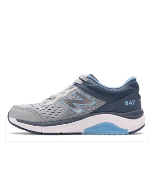 Women's Walking 847 Light Aluminum with Indigo and Team Carolina V4