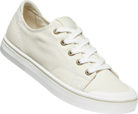 Elsa Canvas Retro Sneaker in Natural and White