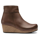 Ebba Wedge Ankle Boot in Cognac