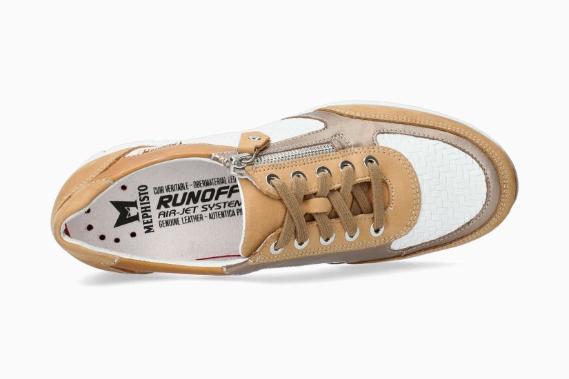 Ylona Zipper Sneaker in Sand