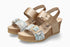 Lissia Lightweight Walking Wedge Sandal in Platinum Perla