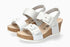 Lissia Lightweight Walking Wedge Sandal in White