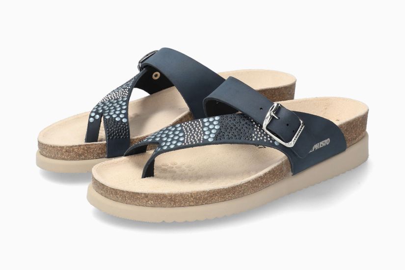 Helenka Studded Walking Sandal in Navy CLOSEOUTS