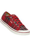 Elsa Sneaker in Red Plaid/Red Dahlia CLOSEOUTS