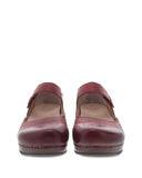 Beatrice Nubuck Mary Jane Clog in Red