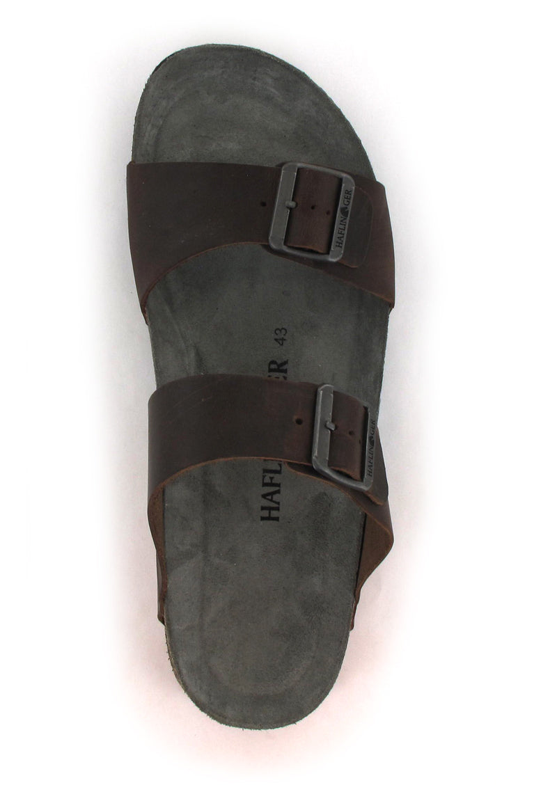 Two Strap Sandal "Andrea" in Graphite CLOSEOUTS