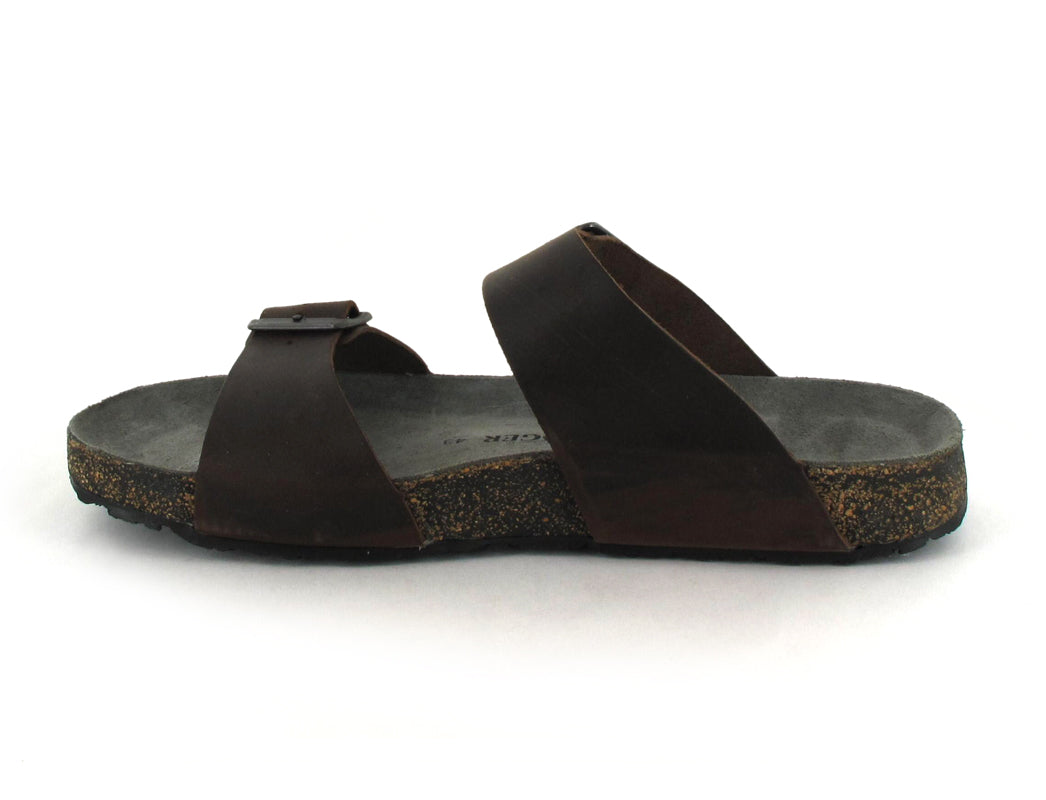 Two Strap Sandal "Andrea" in Graphite CLOSEOUTS