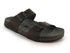 Two Strap Sandal "Andrea" in Graphite CLOSEOUTS