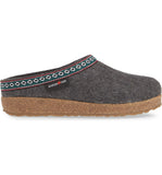 Classic Boiled Wool Clog "Gizzy" in Grey