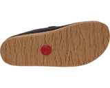Boiled Wool Clog with Adjustable Belt in Charcoal
