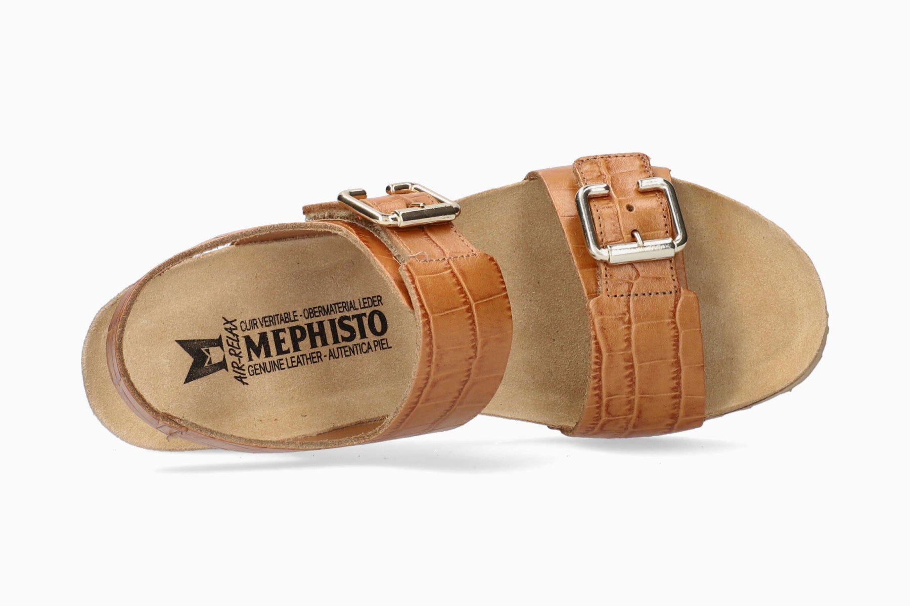 Lissandra Lightweight Walking Wedge Sandal in Hazelnut