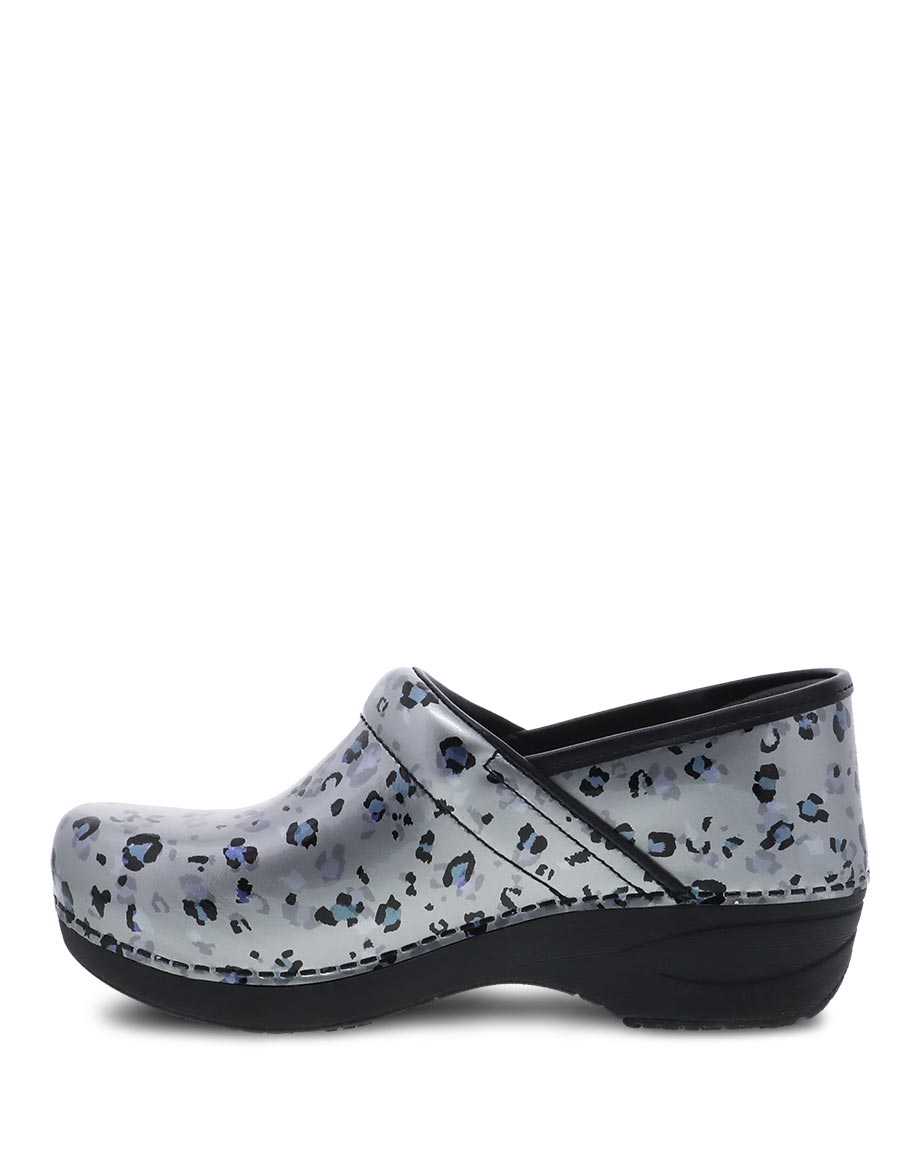 XP 2.0 Grey Leopard Patent Leather Clog CLOSEOUTS