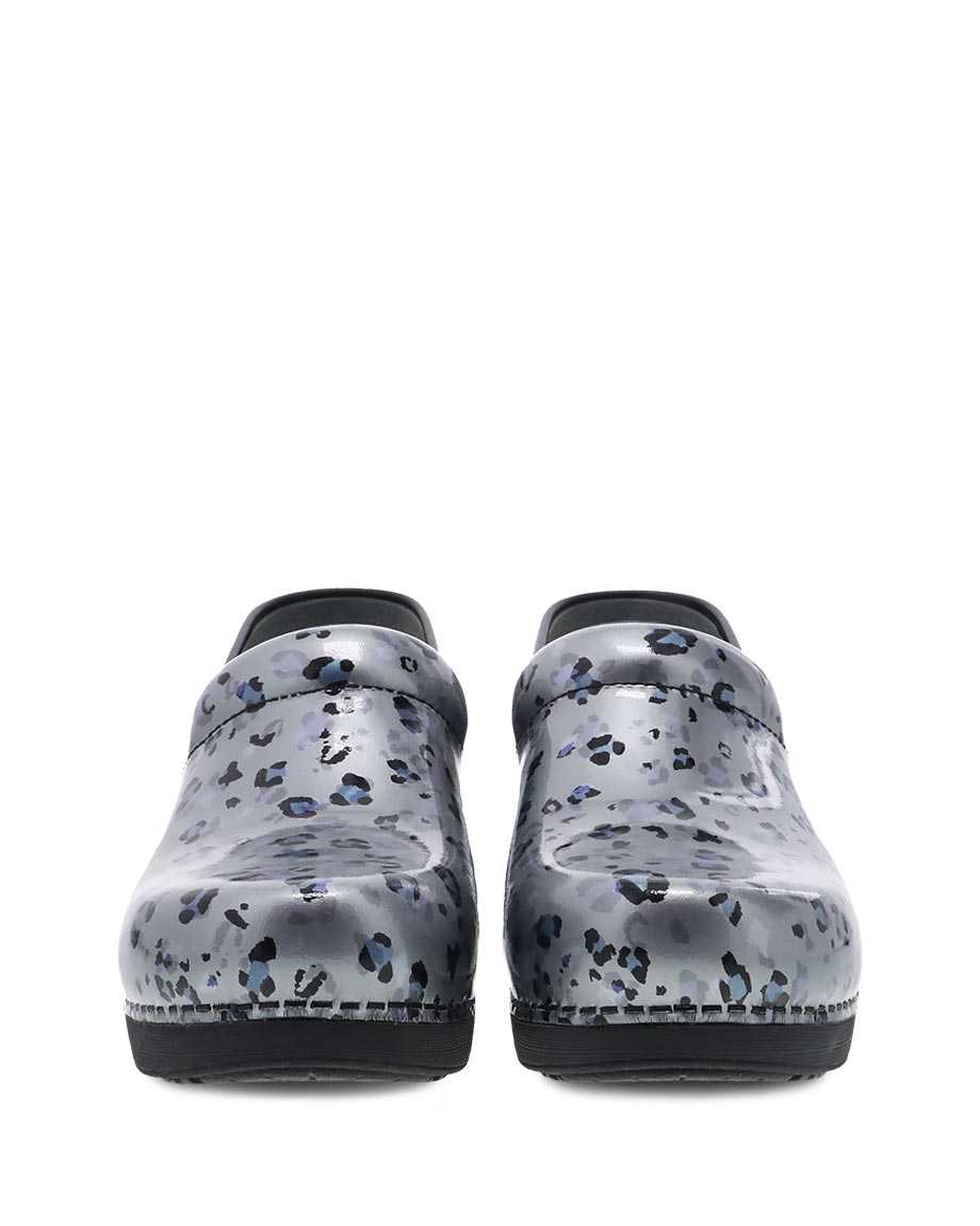 XP 2.0 Grey Leopard Patent Leather Clog CLOSEOUTS