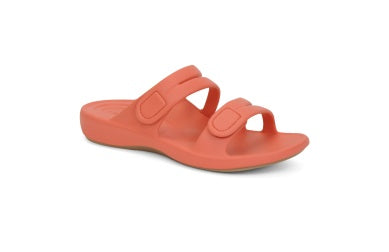 Janey Sport Slide in Coral