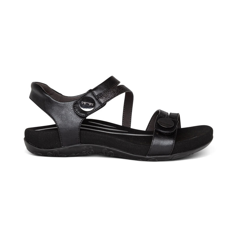 Jess Walking Sandal in Black