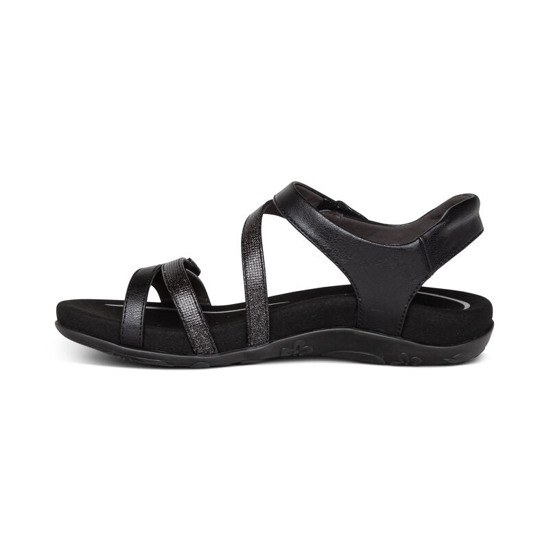 Jess Walking Sandal in Black