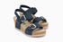 Lissandra Lightweight Walking Wedge Sandal in Navy