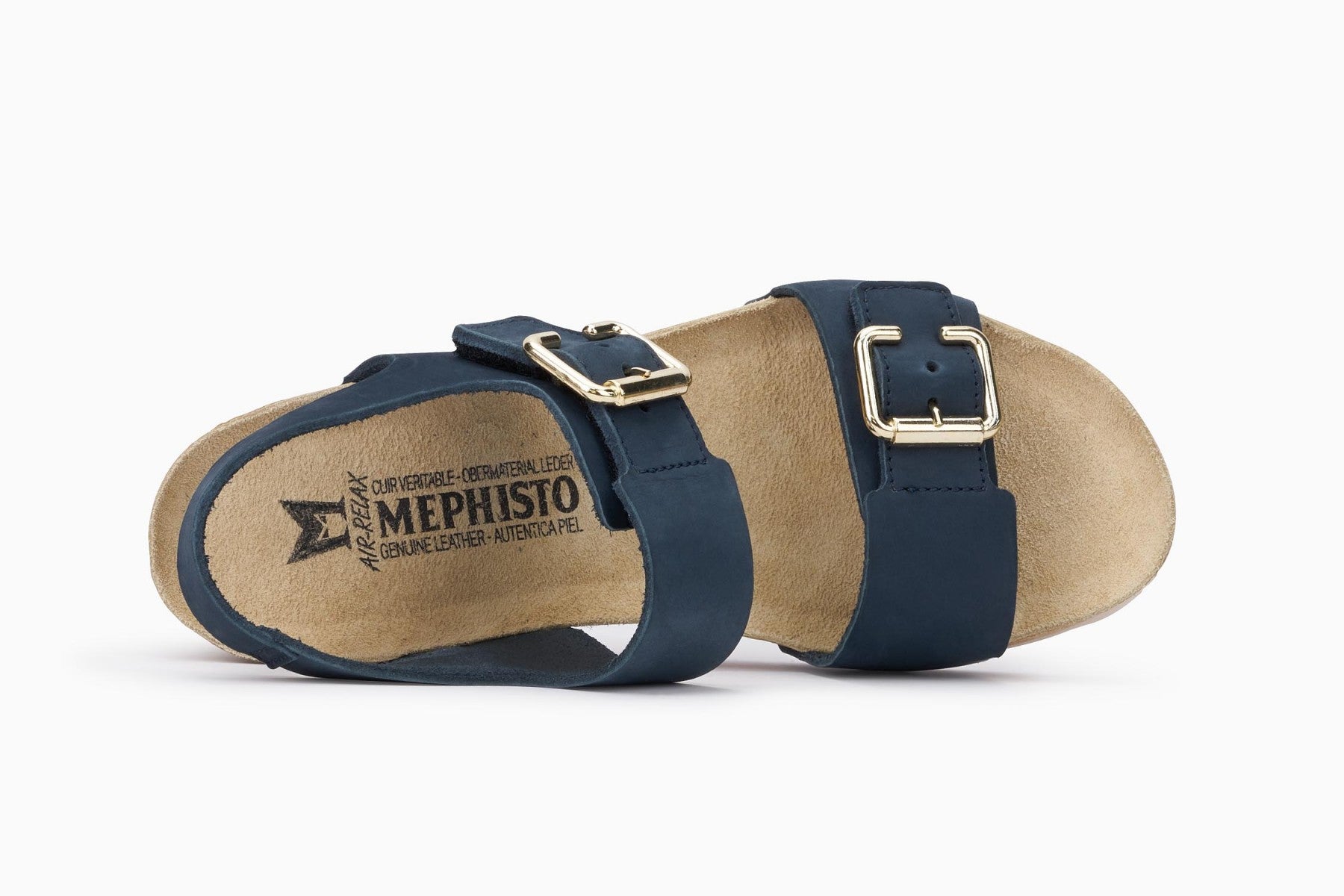 Lissandra Lightweight Walking Wedge Sandal in Navy