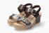 Lissandra Lightweight Walking Wedge Sandal in Chestnut Pantera