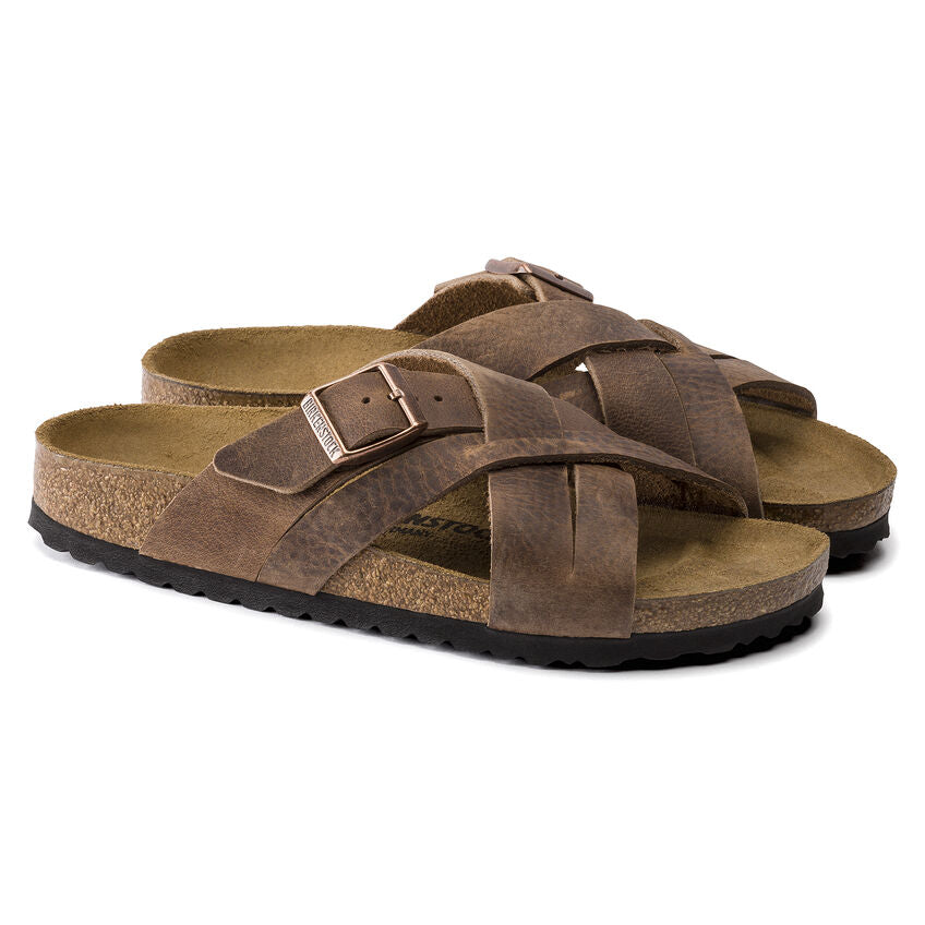 Lugano Woven Slide in Tobacco CLOSEOUTS