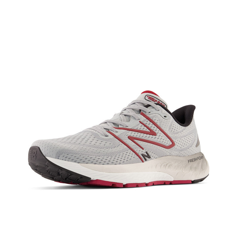 Men's 880 Aluminum Grey with Crimson and Black V13