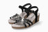 Matilde Dress Sandal in Shiny Black Multi