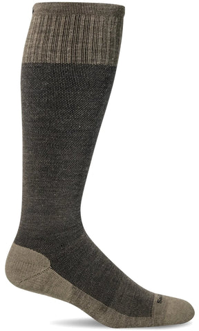 Men's Basic Moderate Graduated Compression Socks in Khaki