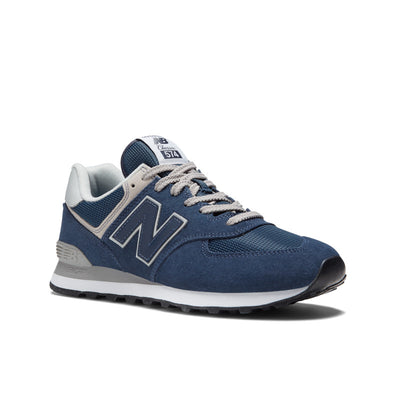 Classic 574 Navy with White Core Lifestyle Sneaker CLOSEOUTS