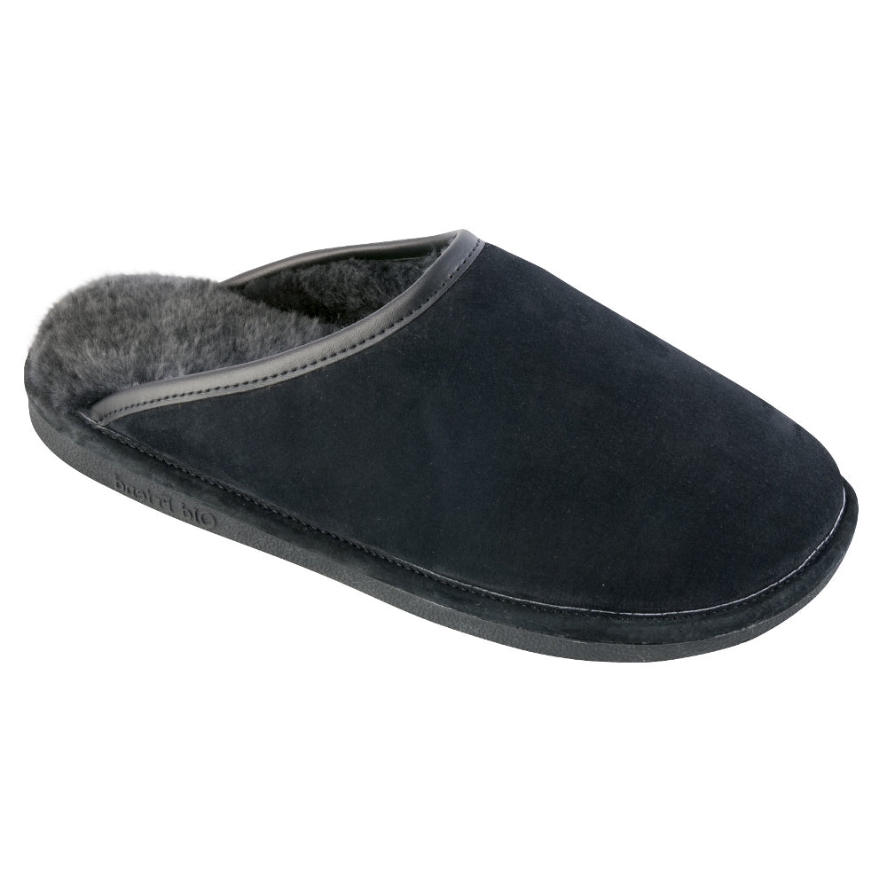 Men's WIDE Scuff Slipper in Black