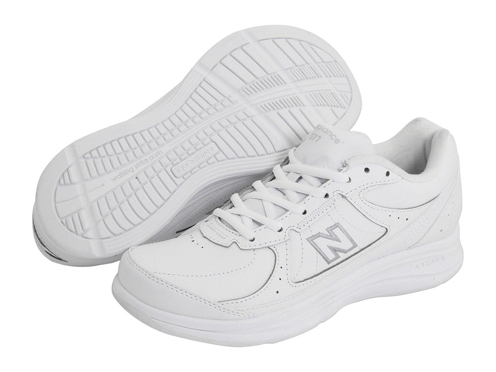 Men's Walking 577 Lace Up Shoe in White