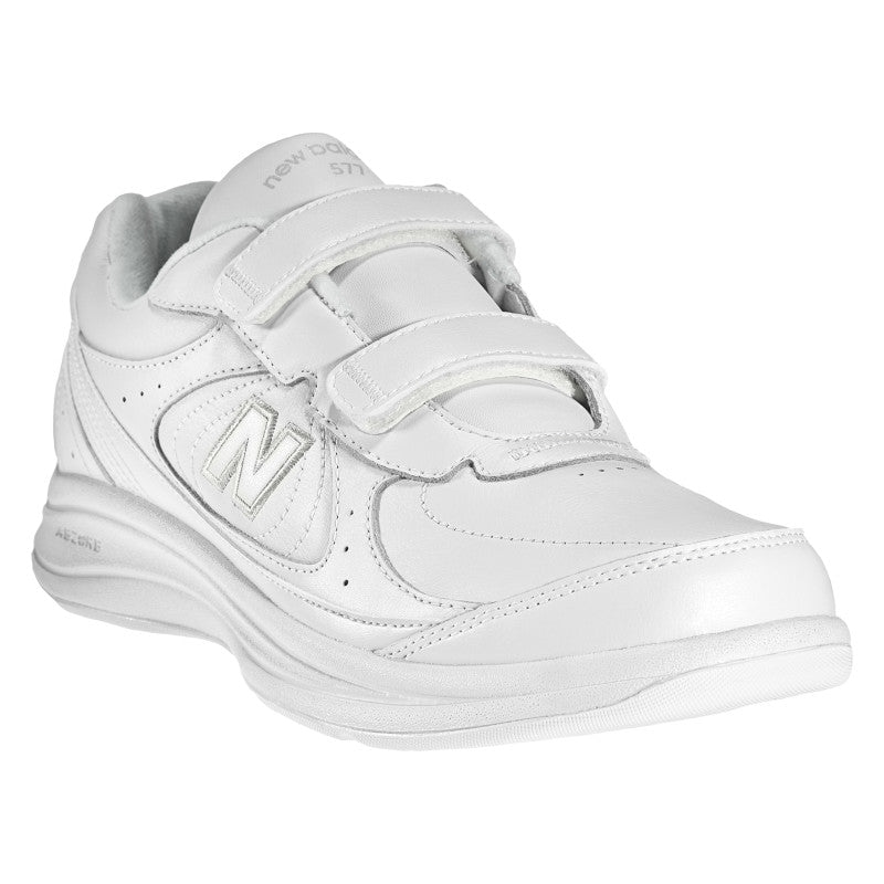 Men's Walking 577 Hook and Loop Walking Shoe in White