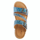 Astra Adjustable Braided Slide in Blue CLOSEOUTS