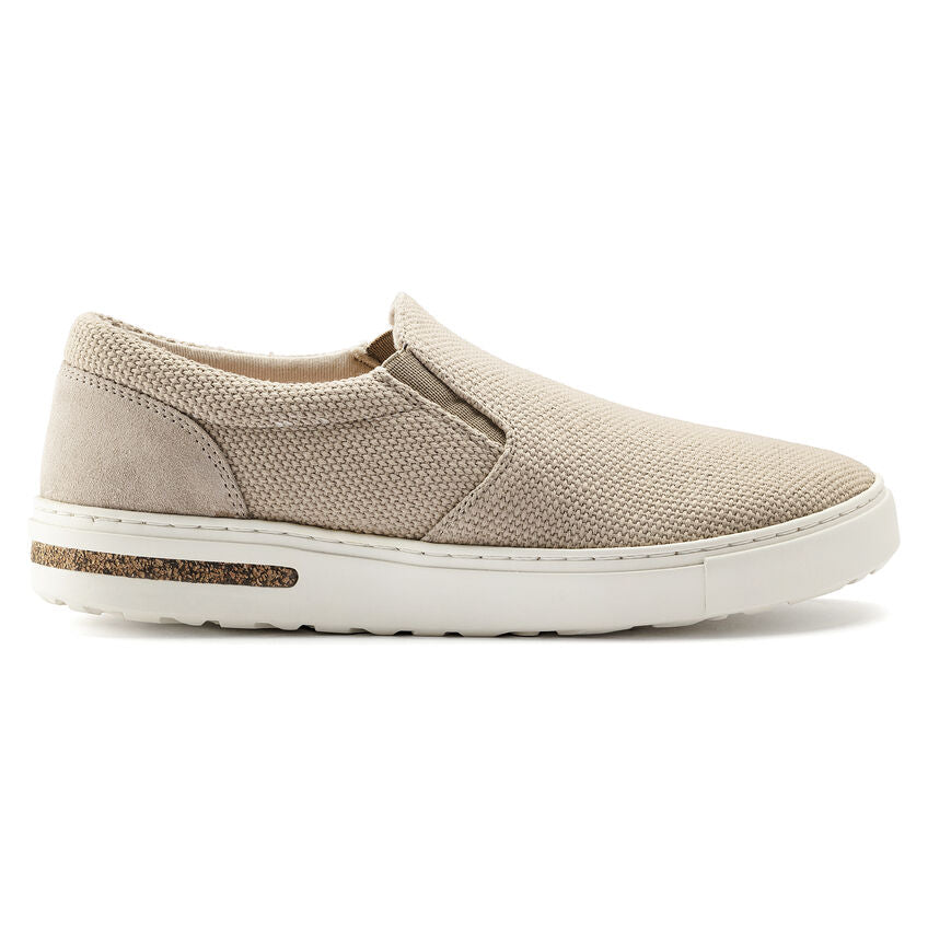 Oswego Canvas/Suede Slip-on Shoe in Sandcastle CLOSEOUTS