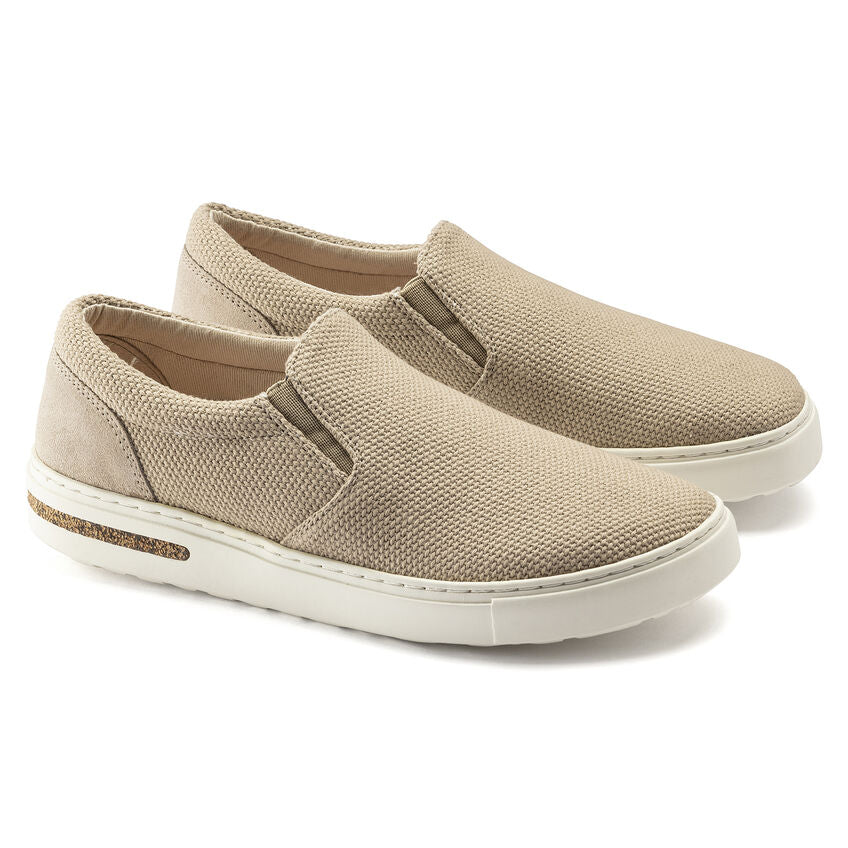 Oswego Canvas/Suede Slip-on Shoe in Sandcastle CLOSEOUTS