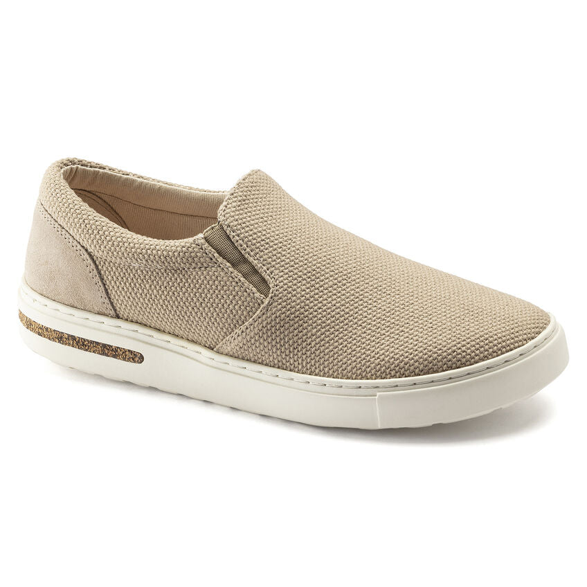 Oswego Canvas/Suede Slip-on Shoe in Sandcastle CLOSEOUTS