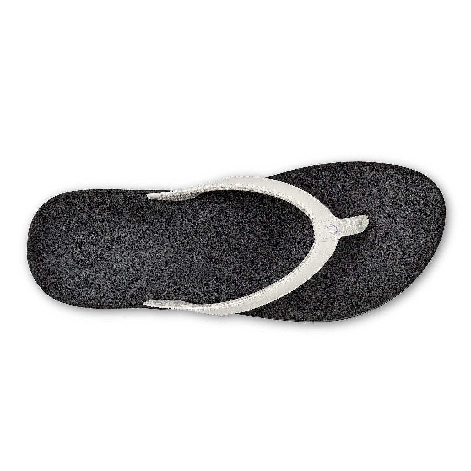 Puawe Woman's Sandal in White and Black