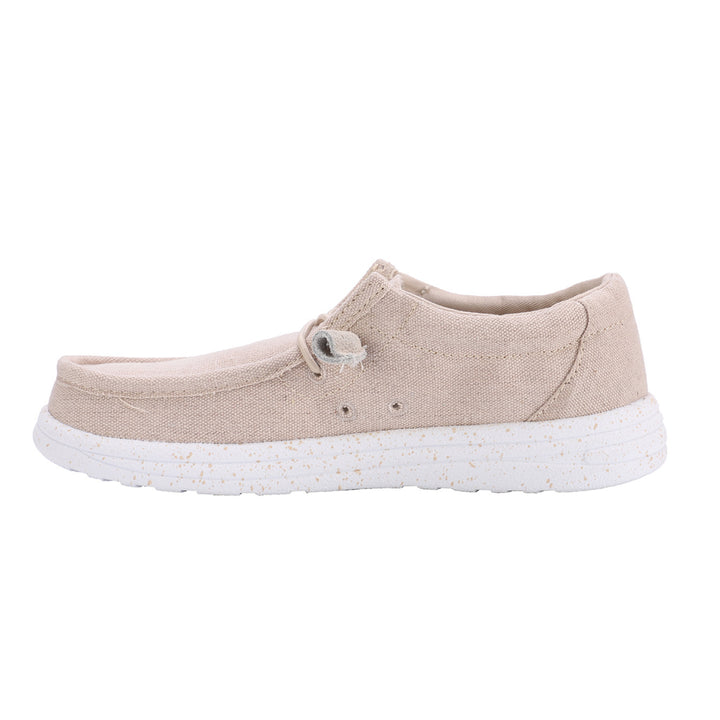 Paula Elastic Tie Loafer in Beige CLOSEOUTS