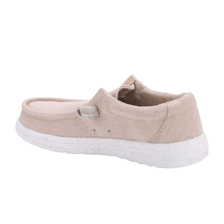 Paula Elastic Tie Loafer in Beige CLOSEOUTS