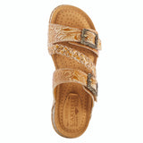 Astra Adjustable Braided Slide in Camel CLOSEOUTS