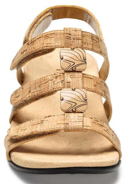 Amber Walking Sandal in Gold Cork