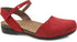 Rowan Closed Toe Sandal in Red Milled Nubuck