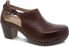 Sassy Milled Burnished Heel in Brown