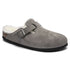 Boston Shearling Mule in Stone Coin